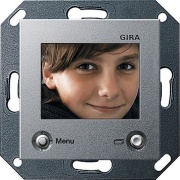 Цветной TFT-дисплей для домофона Gira System 55 Алюминий