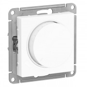 Светорегулятор (диммер) поворотно-нажимной, 630Вт SE AtlasDesign, белый