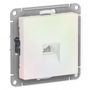 Розетка компьютерная RJ45 кат 5Е SE AtlasDesign, жемчуг