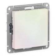 Одноклавишный переключатель 10А SE AtlasDesign, жемчуг