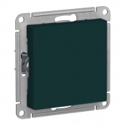Одноклавишный переключатель 10А SE AtlasDesign, изумруд