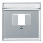 Накладка USB зарядки и акустических розеток System Design Merten алюминий