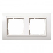 Рамка 2-ая Gira Event Белый Глянцевый цвет вставки Белый глянцевый