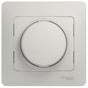 Светорегулятор (диммер) поворотный 300Вт в сборе SE Glossa, перламутр