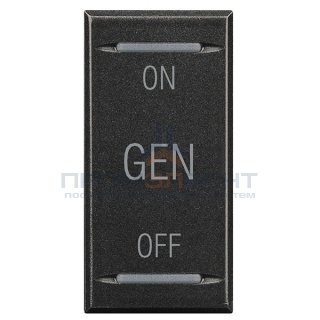 Axolute Клавиши с символами для системы автоматизации для 2 функций - 1 модуль, ON-OFF-GEN, цвет ант