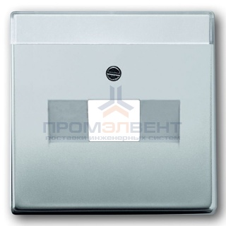 Накладка для телефоной и компьютерной розетки ABB Pure Сталь (1803-866)
