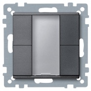 SM,2 КН. ВЫКЛ PLUS, АНТРАЦИТ