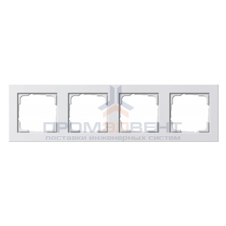 Рамка 4-ая Gira E2 Белый матовый