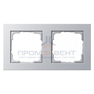 Рамка 2-ая Gira E2 Алюминий