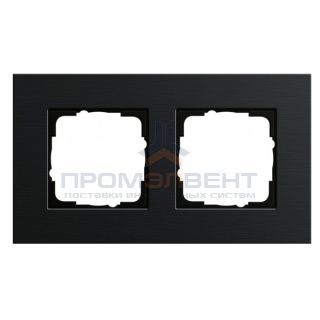 Рамка 2-ая Gira Esprit Черный алюминий