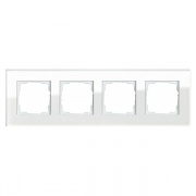 Рамка 4-ая Gira Esprit Белое стекло