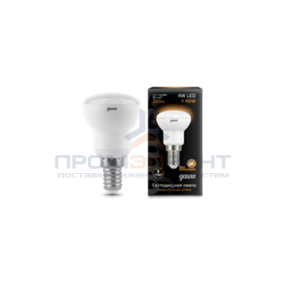 Лампа Gauss LED Reflector R39 E14 4W 2700K 1/10/50