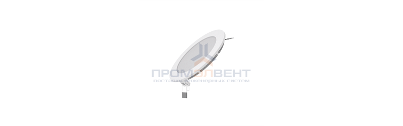 Встраиваемый светильник Gauss ультратонкий круглый IP20 9W, 145х22, Ø130, 3000K 610лм 1/20