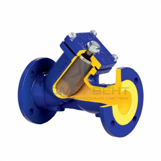 Фильтр грубой очистки Zetkama 821A - Ду50 (ф/ф, PN16, Tmax 300°C, сетка 1000 мкм)