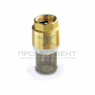 Клапан донный Pedrollo VF 0.5 - 1/2" (с сеточкой, латунь)