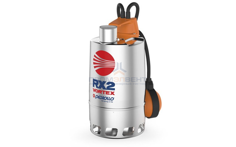 Насос дренажный Pedrollo RXm 5/40 - 1,1 кВт (1x230 В, Qmax 380 л/мин, Hmax 12,5 м, кабель 10 м)