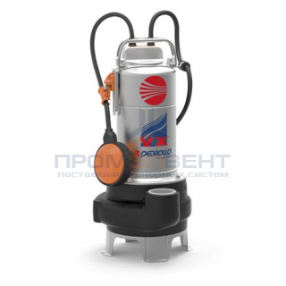 Насос фекальный Pedrollo VXm 10/35-N - 0,75 кВт (1x230 В, Qmax 400 л/мин, Hmax 10 м, кабель 5 м)