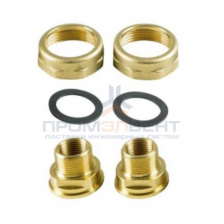 Трубное присоединение для насосов Grundfos - G1"1/4 × Rp1/2"IG / R3/4"AG (латунь, комплект 2 шт)