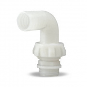 Штуцер соединительный угловой Pedrollo RPG 1.25 - 1"1/4, D 35 мм (полиамид)
