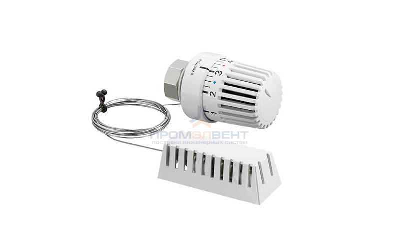 Головка термостатическая Oventrop Uni L - M30x1.0 (0-28°C, с выносным датчиком 2 м., цвет белый)