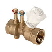 Клапан балансировочный Giacomini R206B - 1" (ВР/ВР, PN25, со штуцерами и сливом)