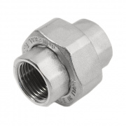 Соединение быстроразъемое (американка) латунное STOUT - 1"1/4 (ВР, никелированные)