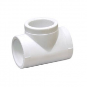 Тройник Fusitek - 50 (для полипропиленовых труб под пайку, цвет белый)