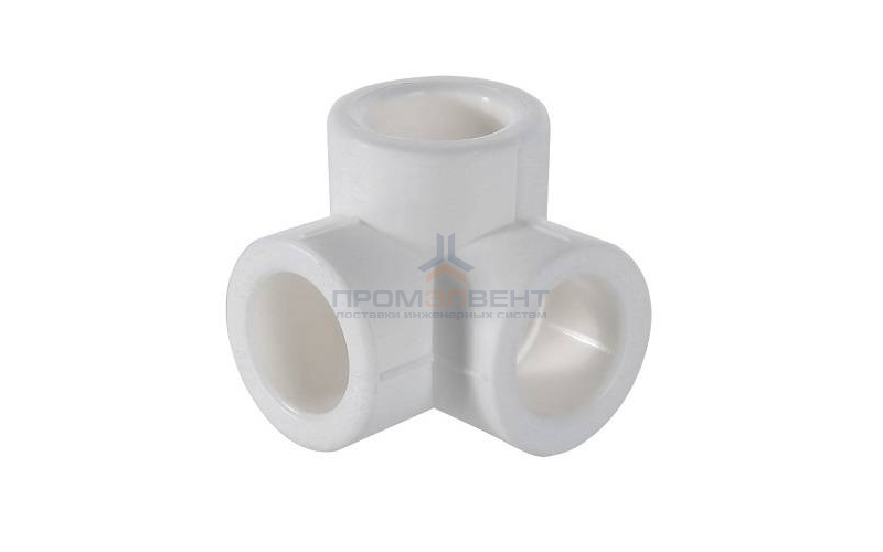 Тройник двухплоскостной VALTEC VTp.738 - 32 (для полипропиленовых труб под пайку, цвет белый)
