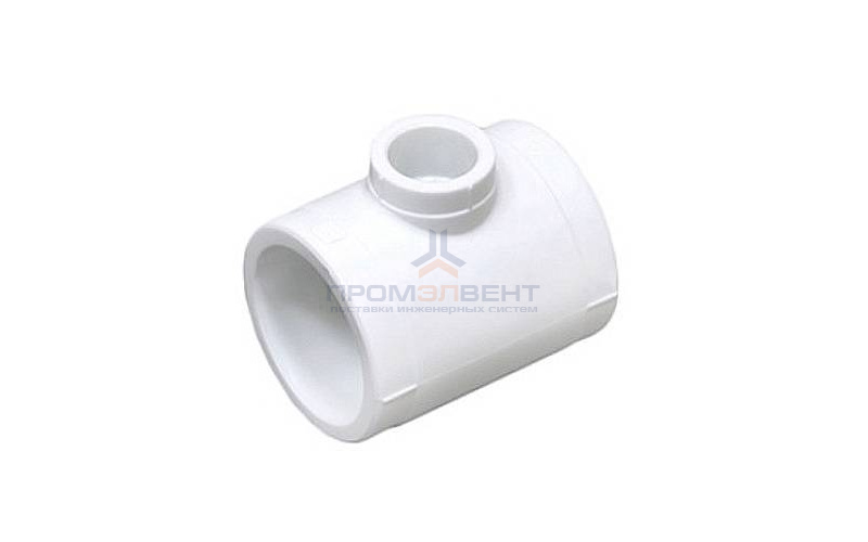 Тройник переходной Fusitek - 63 x 20 x 63 (для полипропиленовых труб под пайку, цвет белый)