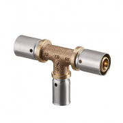 Тройник переходной Oventrop Cofit P - 26x3.0 x 16x2.0 x 26x3.0 (прессовой, бронза)