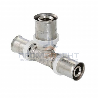 Тройник переходной VALTEC VTm.231 - 32 x 26 x 26 (прессовой, для металлопластиковых труб)