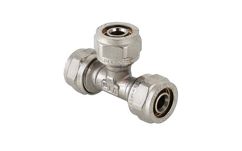 Тройник переходной VALTEC VTm.331 - 20 x 16 x 20 (винтовой, для металлопластиковых труб)