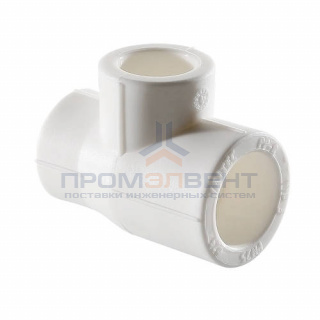 Тройник переходной VALTEC VTp.735 - 40 x 32 x 40 (для полипропиленовых труб под пайку, цвет белый)