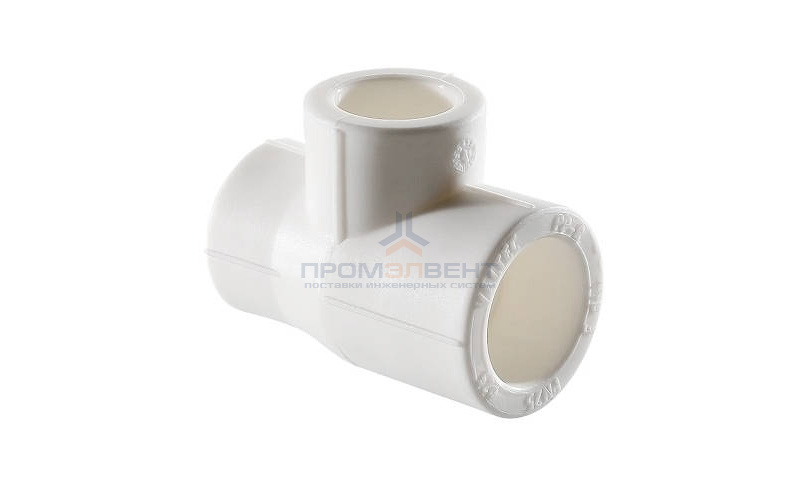 Тройник переходной VALTEC VTp.735 - 50 x 32 x 50 (для полипропиленовых труб под пайку, цвет белый)