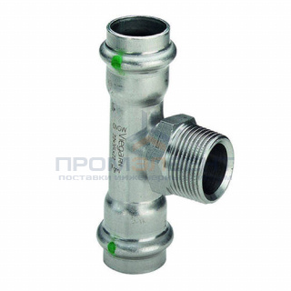 Тройник переходной Viega Sanpress Inox 2317.1 - 28 x 3/4" x 28 (нержавеющая сталь)