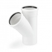 Тройник с отводом на 45° REHAU RAUPIANO PLUS - 50 (для системы внутренней канализации)