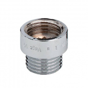Удлинитель резьбовой Viega 3526 - 1/2" длина 25 мм (ВР/НР, бронза хромированная)