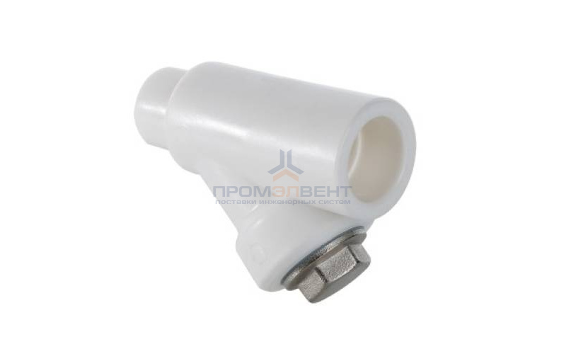 Фильтр грубой очистки VALTEC VTp.787 - 20 (под пайку внутренняя/наружная для полипроп.труб, белый)