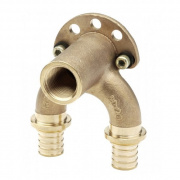 Водорозетка проходная удлиненная REHAU RX - 20 x 1/2" (бронза, для труб серии RAUTITAN)