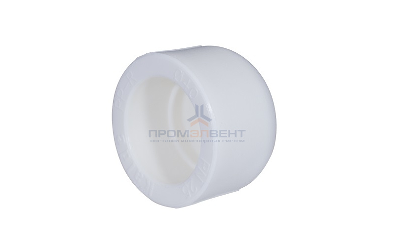 Заглушка KALDE - 50 (для полипропиленовых труб под пайку, цвет белый)