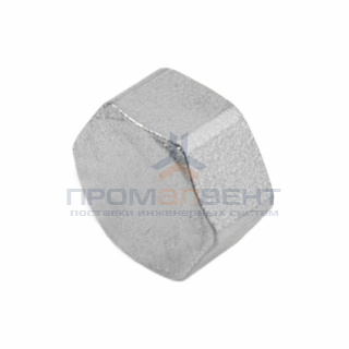 Заглушка латунная с внутренней резьбой STOUT - 1/4" (никелированная)