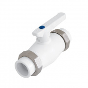 Кран шаровой разъемный двухсторонний KALDE - 40 (Пайка/Пайка, ручка-рычаг)