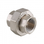 Муфта разъемная VALTEC VTr.340 - 1/2" (резьбовая, латунь никелированная)