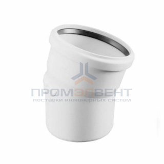 Отвод 15° REHAU RAUPIANO PLUS - 110 (для системы внутренней канализации)