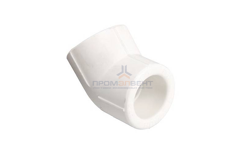 Отвод 45° VALTEC VTp.759 - 32 (для полипропиленовых труб под пайку, цвет белый)