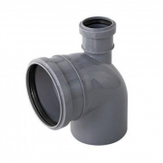 Отвод 87° с патрубком сверху СИНИКОН Standart - 110 x 50 (для системы внутренней канализации)