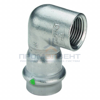 Отвод 90° Viega Sanpress Inox 2314.2 - 28 x 1" (нержавеющая сталь)