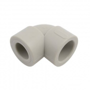 Отвод 90° редукционный FV-Plast - 25 x 20 (для полипропиленовых труб под пайку, цвет серый)