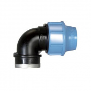 Переход на внутреннюю резьбу угловой UNIDELTA 1009 - 25 x 1" (винтовой, для труб ПНД)