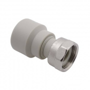 Переход на накидную гайку FV-Plast - 25 x 1" (для полипроп.труб, внутренняя пайка, цвет серый)